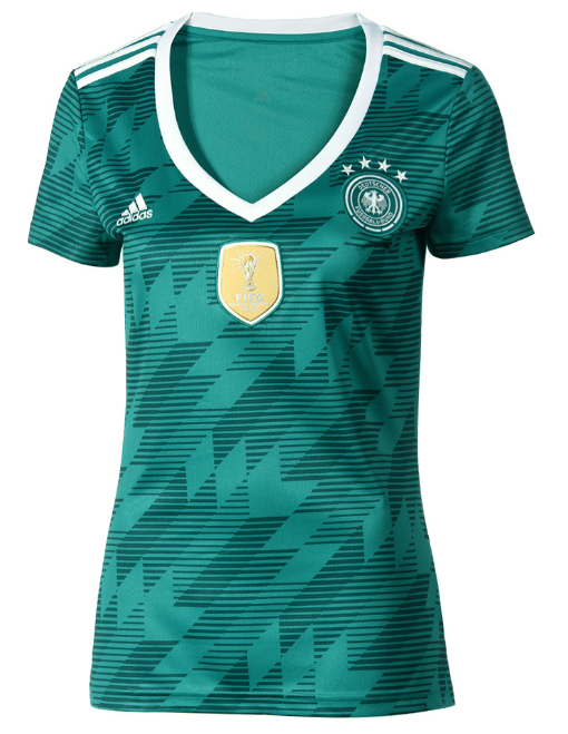 Das grüne Away Trikot für die Frau 2018 von adidas